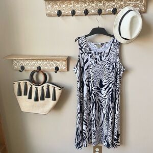 STELLAR animal print dress 16petite
